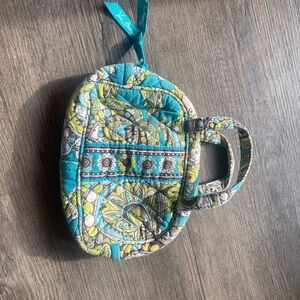 Vera Bradley Teal and Yellow Mini Bag